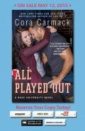{Cover Reveal} All Played Out (Rusk University #3) by Cora Carmack